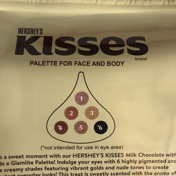 Glamlite x Hershey's Kisses Milk Chocolate with Almonds Palette SEALED - Picture 3 of 4